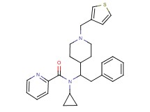 N-cyclopropyl-N-{2-phenyl-1-[1-(3-thienylmethyl)-4-piperidinyl]ethyl}-2-pyridinecarboxamide