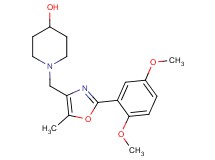 1-{[2-(2,5-dimethoxyphenyl)-5-methyl-1,3-oxazol-4-yl]methyl}piperidin-4-ol
