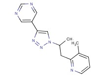 5-{1-[1-methyl-2-(3-methylpyridin-2-yl)ethyl]-1H-1,2,3-triazol-4-yl}pyrimidine