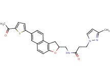 N-{[7-(5-acetyl-2-thienyl)-1,2-dihydronaphtho[2,1-b]furan-2-yl]methyl}-3-(3-methyl-1H-pyrazol-1-yl)propanamide
