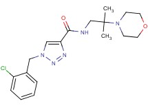 1-(2-chlorobenzyl)-N-[2-methyl-2-(4-morpholinyl)propyl]-1H-1,2,3-triazole-4-carboxamide
