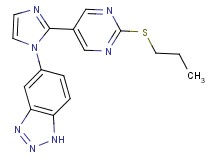 5-{2-[2-(propylthio)pyrimidin-5-yl]-1H-imidazol-1-yl}-1H-1,2,3-benzotriazole