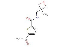 5-acetyl-N-[(3-methyloxetan-3-yl)methyl]thiophene-2-carboxamide