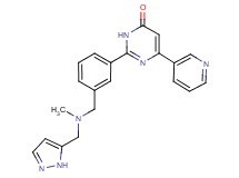 2-(3-{[methyl(1H-pyrazol-5-ylmethyl)amino]methyl}phenyl)-6-(3-pyridinyl)-4(3H)-pyrimidinone