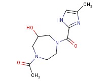 1-acetyl-4-[(4-methyl-1H-imidazol-2-yl)carbonyl]-1,4-diazepan-6-ol