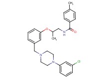 N-[2-(3-{[4-(3-chlorophenyl)-1-piperazinyl]methyl}phenoxy)propyl]-4-methylbenzamide