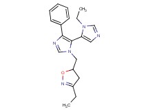 3'-ethyl-3-[(3-ethyl-4,5-dihydroisoxazol-5-yl)methyl]-5-phenyl-3H,3'H-4,4'-biimidazole