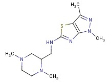 N-[(1,4-dimethylpiperazin-2-yl)methyl]-1,3-dimethyl-1H-pyrazolo[3,4-d][1,3]thiazol-5-amine
