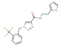 N-[2-(2-furyl)ethyl]-1-[2-(trifluoromethyl)benzyl]-1H-1,2,3-triazole-4-carboxamide