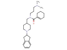 N-{[1-(2,3-dihydro-1H-inden-2-yl)-4-piperidinyl]methyl}-N-[3-(dimethylamino)propyl]-1-cyclohexene-1-carboxamide