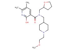 2-hydroxy-N-{[1-(2-methoxyethyl)-4-piperidinyl]methyl}-5,6-dimethyl-N-(tetrahydro-2-furanylmethyl)nicotinamide