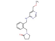 1-[2-({[6-(methoxymethyl)pyrimidin-4-yl]amino}methyl)benzyl]pyrrolidin-2-one