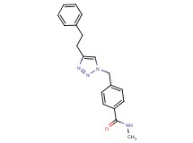 N-methyl-4-{[4-(2-phenylethyl)-1H-1,2,3-triazol-1-yl]methyl}benzamide