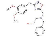 2-(benzyl{[3-(3,4-dimethoxybenzyl)-1,2,4-oxadiazol-5-yl]methyl}amino)ethanol