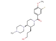 3-[(3R*,4S*)-1-(3-fluoro-4-methoxybenzoyl)-4-(4-methylpiperazin-1-yl)piperidin-3-yl]propan-1-ol