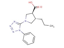 (3S*,4S*)-1-(1-phenyl-1H-tetrazol-5-yl)-4-propylpyrrolidine-3-carboxylic acid