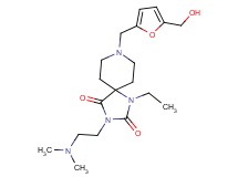 3-[2-(dimethylamino)ethyl]-1-ethyl-8-{[5-(hydroxymethyl)-2-furyl]methyl}-1,3,8-triazaspiro[4.5]decane-2,4-dione