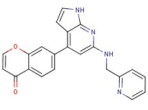 7-{6-[(pyridin-2-ylmethyl)amino]-1H-pyrrolo[2,3-b]pyridin-4-yl}-4H-chromen-4-one
