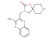 3-[(3-methyl-2-quinoxalinyl)methyl]-1-oxa-3,8-diazaspiro[4.5]decan-2-one hydrochloride