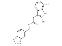 N-(2,1,3-benzothiadiazol-5-ylmethyl)-2-(7-fluoro-2-methyl-1H-indol-3-yl)acetamide