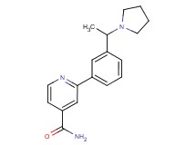 2-{3-[1-(1-pyrrolidinyl)ethyl]phenyl}isonicotinamide