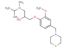 1-[isopropyl(methyl)amino]-3-[2-methoxy-4-(4-thiomorpholinylmethyl)phenoxy]-2-propanol
