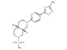 (4aR*,8aR*)-2-[5-(3-methyl-1,2,4-oxadiazol-5-yl)pyridin-2-yl]-7-(methylsulfonyl)octahydro-2,7-naphthyridin-4a(2H)-ol
