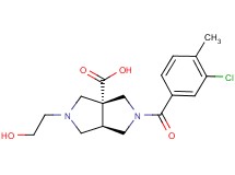 (3aR*,6aR*)-2-(3-chloro-4-methylbenzoyl)-5-(2-hydroxyethyl)hexahydropyrrolo[3,4-c]pyrrole-3a(1H)-carboxylic acid