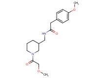 N-{[1-(methoxyacetyl)-3-piperidinyl]methyl}-2-(4-methoxyphenyl)acetamide