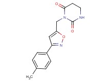 3-{[3-(4-methylphenyl)isoxazol-5-yl]methyl}dihydropyrimidine-2,4(1H,3H)-dione