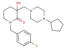 3-[(4-cyclopentyl-1-piperazinyl)methyl]-1-(4-fluorobenzyl)-3-hydroxy-2-piperidinone