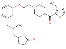 5-({methyl[3-(2-{4-[(3-methyl-2-thienyl)carbonyl]-1-piperazinyl}ethoxy)benzyl]amino}methyl)-2-pyrrolidinone