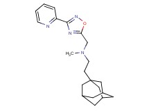 2-(1-adamantyl)-N-methyl-N-{[3-(2-pyridinyl)-1,2,4-oxadiazol-5-yl]methyl}ethanamine