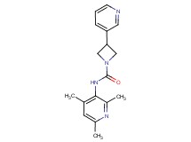 3-pyridin-3-yl-N-(2,4,6-trimethylpyridin-3-yl)azetidine-1-carboxamide
