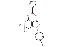 N-[6,6-dimethyl-1-(4-methylphenyl)-4,5,6,7-tetrahydro-1H-indazol-4-yl]-1H-imidazole-4-carboxamide