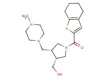 [(3R*,4R*)-4-[(4-methylpiperazin-1-yl)methyl]-1-(4,5,6,7-tetrahydro-1-benzothien-2-ylcarbonyl)pyrrolidin-3-yl]methanol