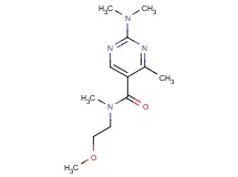 2-(dimethylamino)-N-(2-methoxyethyl)-N,4-dimethyl-5-pyrimidinecarboxamide