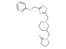 1-[(1-{[3-(phenoxymethyl)-1,2,4-oxadiazol-5-yl]methyl}-3-piperidinyl)methyl]-2-pyrrolidinone