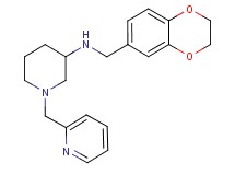 N-(2,3-dihydro-1,4-benzodioxin-6-ylmethyl)-1-(2-pyridinylmethyl)-3-piperidinamine