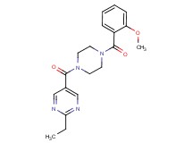 2-ethyl-5-{[4-(2-methoxybenzoyl)-1-piperazinyl]carbonyl}pyrimidine