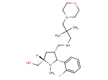 [(2S*,4R*,5R*)-4-({[2,2-dimethyl-3-(4-morpholinyl)propyl]amino}methyl)-5-(2-fluorophenyl)-1-methyl-2-pyrrolidinyl]methanol