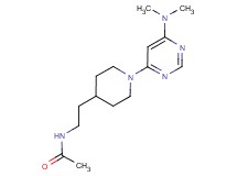N-(2-{1-[6-(dimethylamino)pyrimidin-4-yl]piperidin-4-yl}ethyl)acetamide