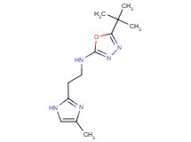5-tert-butyl-N-[2-(4-methyl-1H-imidazol-2-yl)ethyl]-1,3,4-oxadiazol-2-amine
