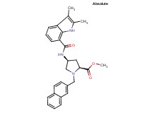 methyl (4S)-4-{[(2,3-dimethyl-1H-indol-7-yl)carbonyl]amino}-1-(2-naphthylmethyl)-L-prolinate