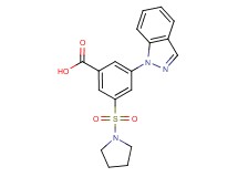 3-(1H-indazol-1-yl)-5-(pyrrolidin-1-ylsulfonyl)benzoic acid