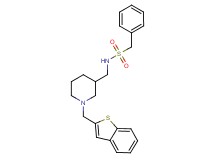 N-{[1-(1-benzothien-2-ylmethyl)-3-piperidinyl]methyl}-1-phenylmethanesulfonamide