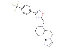 2-[2-(1H-imidazol-1-yl)ethyl]-1-({3-[4-(trifluoromethyl)phenyl]-1,2,4-oxadiazol-5-yl}methyl)piperidine