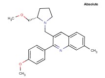 3-{[(2S)-2-(methoxymethyl)-1-pyrrolidinyl]methyl}-2-(4-methoxyphenyl)-7-methylquinoline