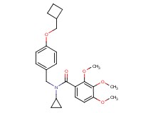 N-[4-(cyclobutylmethoxy)benzyl]-N-cyclopropyl-2,3,4-trimethoxybenzamide