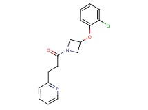 2-{3-[3-(2-chlorophenoxy)-1-azetidinyl]-3-oxopropyl}pyridine
